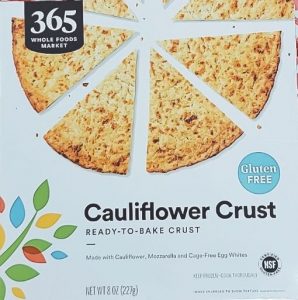 Whole Foods Cauliflower Pizza Crust Box