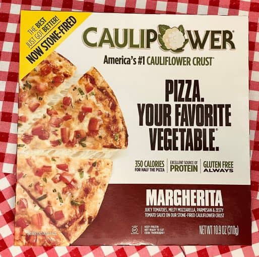 Caulipower Margherita Pizza in its package
