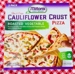 Milton's Roasted Vegetables Cauliflower Crust Pizza Box
