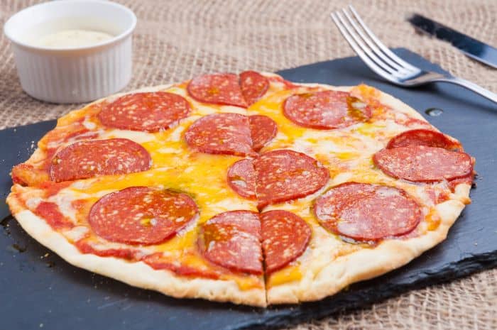 Small and Thin Crust Gluten Free Pepperoni Pizza