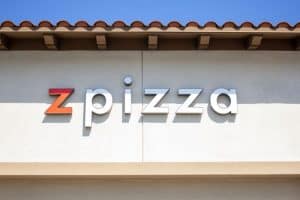 Z Pizza Resturant Sign